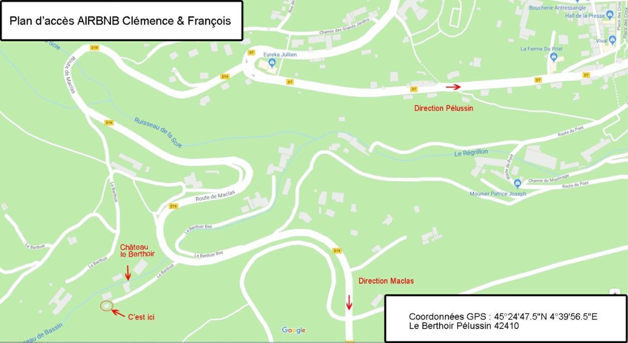 Gite Au Coeur Du Parc Naturel Regional Du Pilat Pélussin Eksteriør bilde